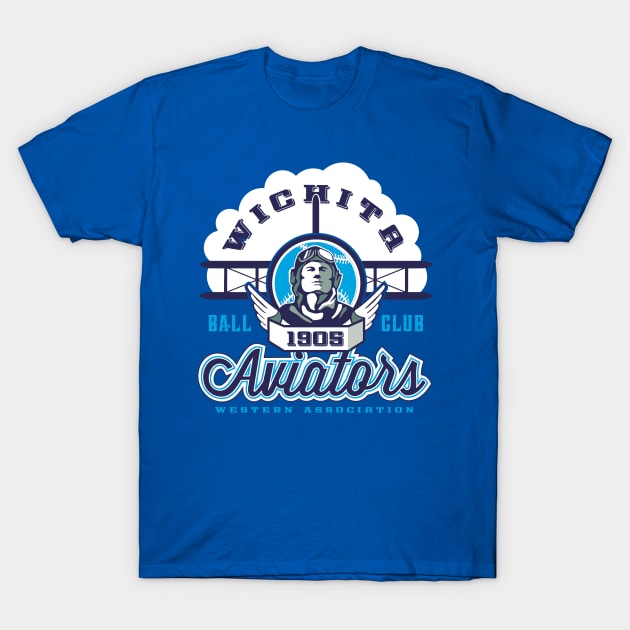 Wichita Aviators T-Shirt by MindsparkCreative